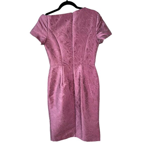 Kay Unger New Womens Caitlyn Midi Formal Dress Heather Rose Size 6 with Flaw - Picture 5 of 16